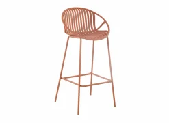 Barstoel Stork ZH75cm - metaal - oranje- Tuinstoelen|Barstoelen