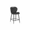 Barstoel Travis ZH66,5cm - stof - zwart- Barstoelen