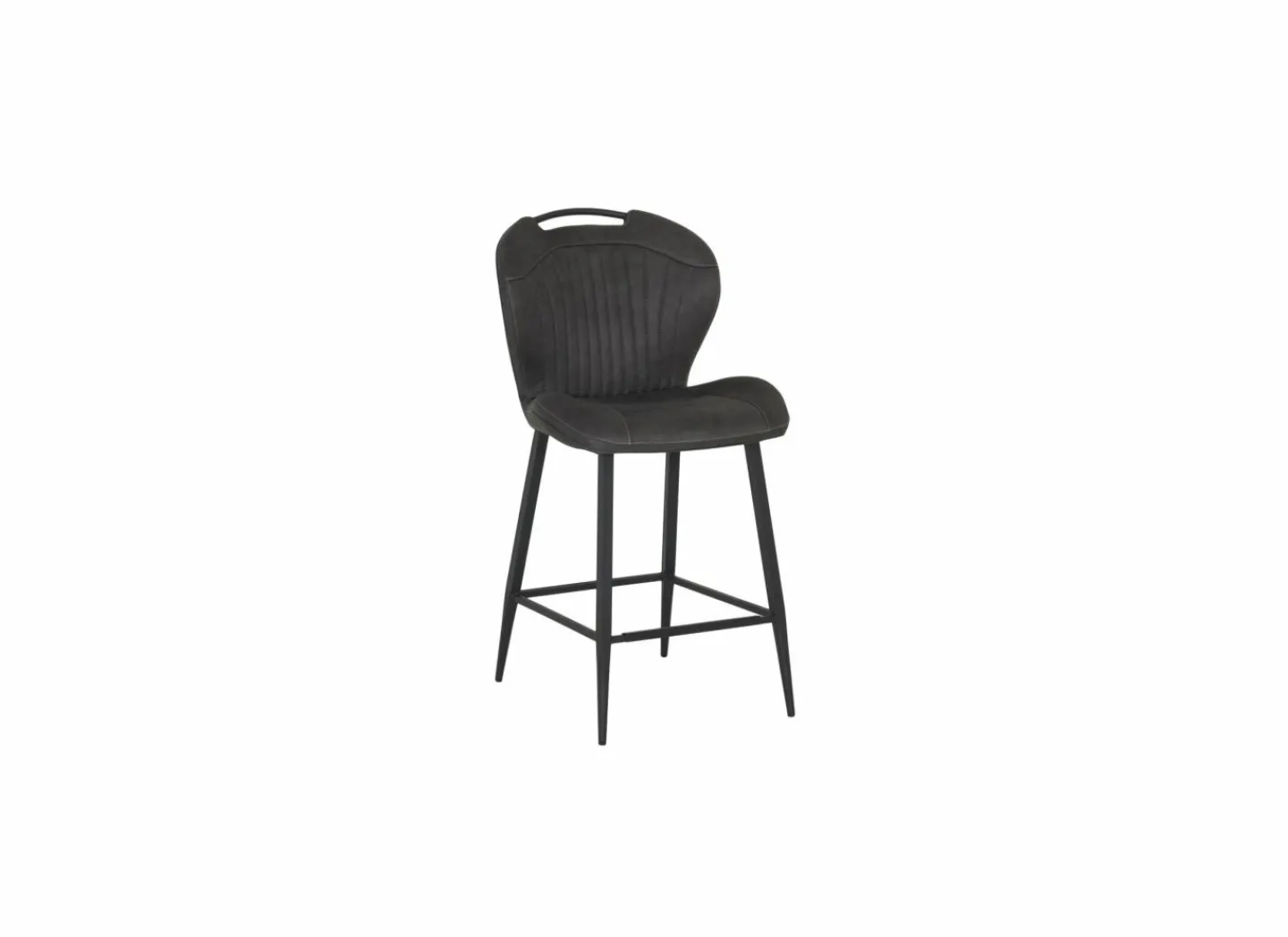 Barstoel Travis ZH66,5cm - stof - zwart- Barstoelen