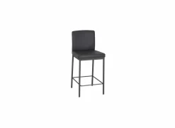 Perfecta Barstoel Villa ZH65,5cm - lederlook - antraciet- Barkrukken|Barstoelen