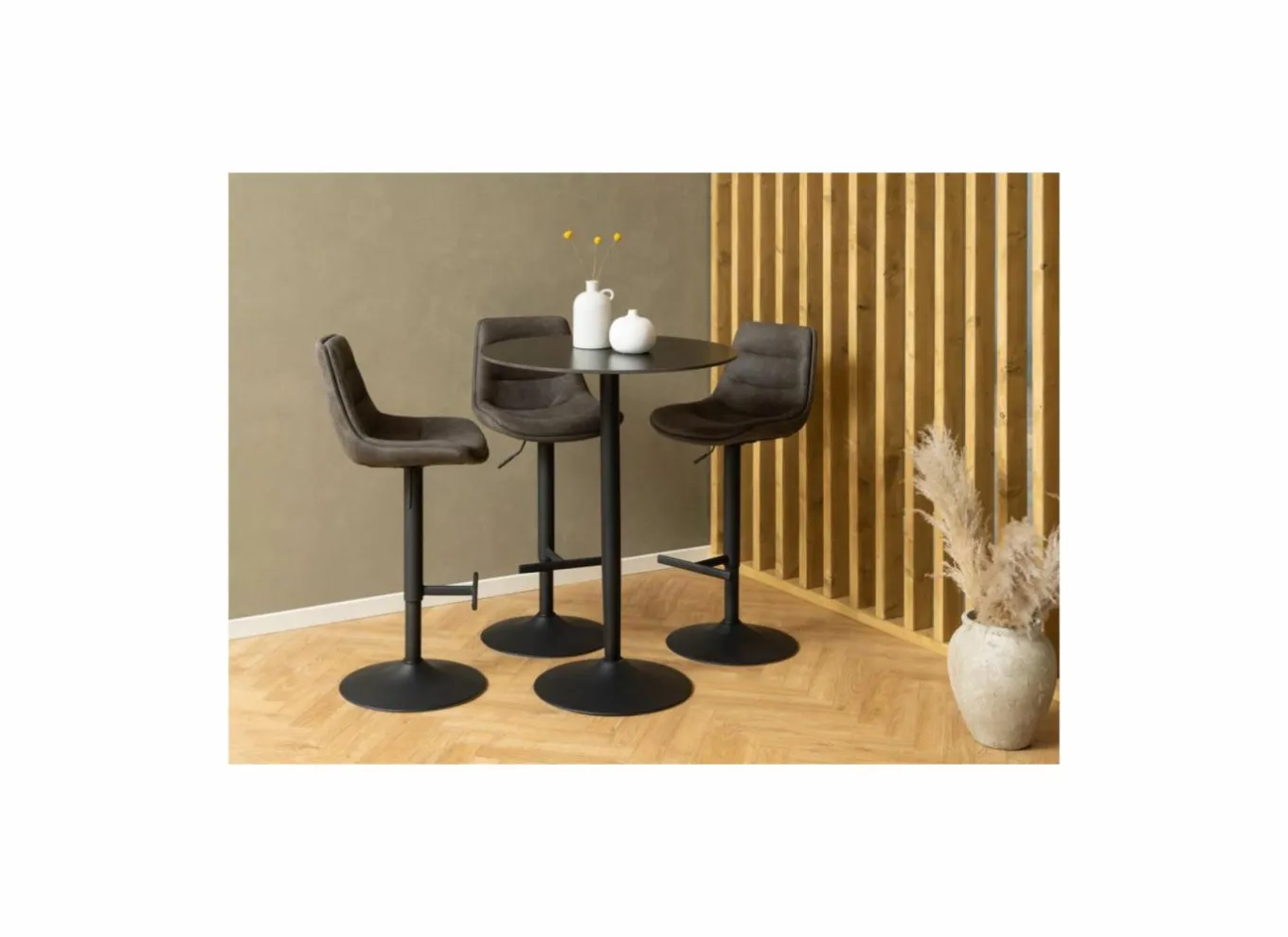 Barstoelen|Barstoel ZH65-86cm - stof - antraciet