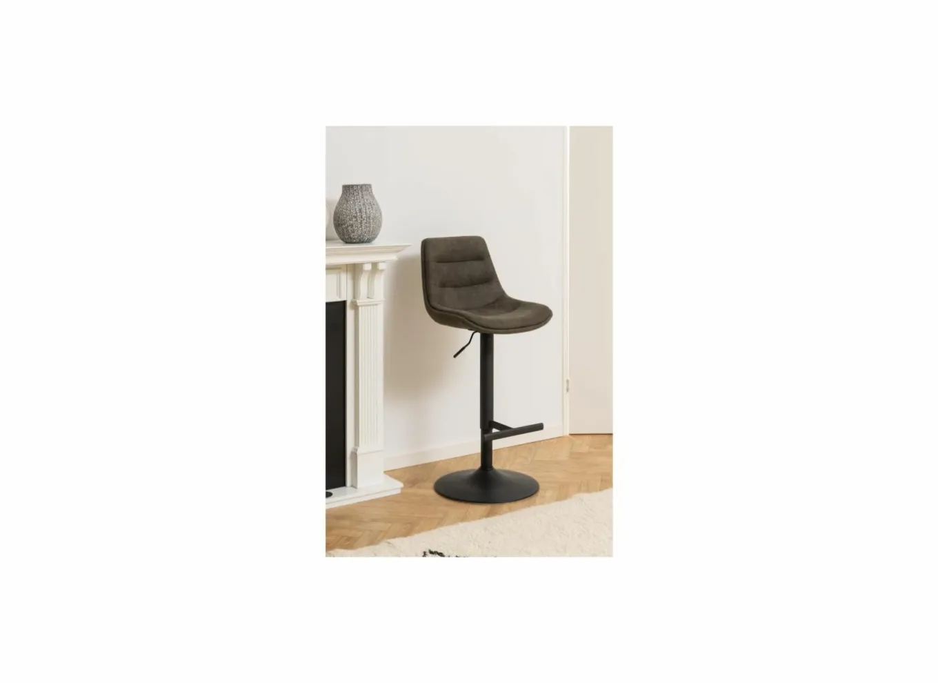 Barstoelen|Barstoel ZH65-86cm - stof - antraciet