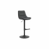 Barstoel ZH65-86cm - stof - donkergrijs- Barstoelen
