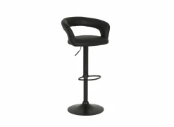 Barstoel Zorn lederlook - zwart- Barkrukken|Barstoelen