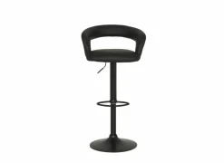 Barstoel Zorn lederlook - zwart- Barkrukken|Barstoelen