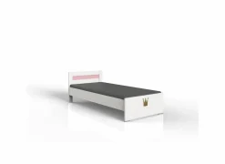 Eenpersoonsbedden|Eenpersoonsbedden|Bed Cindy 90x200cm - decor - roze & wit