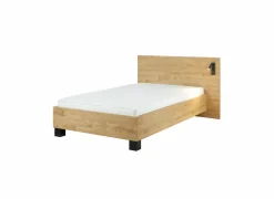 Bed Clara 120x200cm - melamine - golden oak- Eenpersoonsbedden|Eenpersoonsbedden
