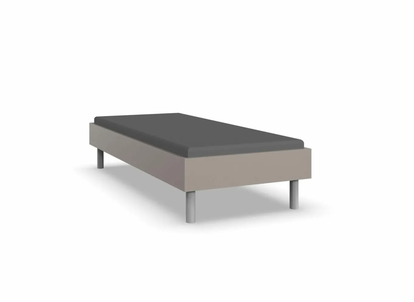 Eenpersoonsbedden|Eenpersoonsbedden|Bed Easy 90x200cm - decor - sahara grijs