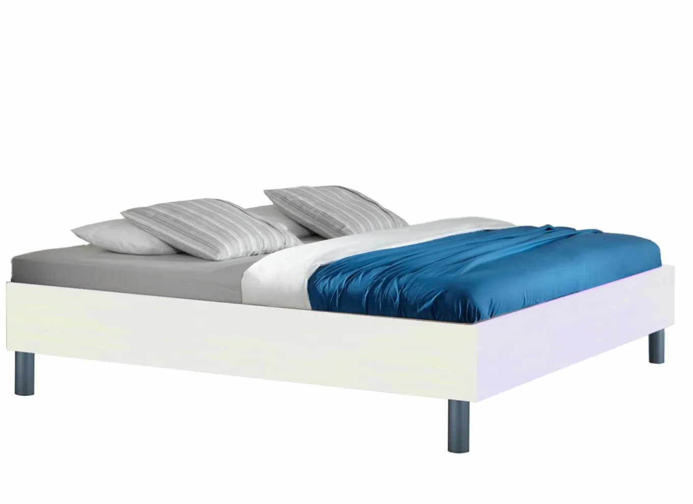 Eenpersoonsbedden|Eenpersoonsbedden|Bed Easy 120x200cm - decor - wit