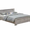 Bed Elias 140x200cm - decor - grijze eik- Tweepersoonsbedden