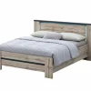 Bed Elvira 140x200cm - decor - canada oak- Tweepersoonsbedden