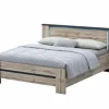 Tweepersoonsbedden|Bed Elvira 160x200cm - decor - canada oak