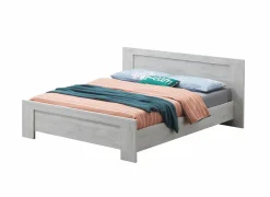 Bed Elvis 160x200cm - decor - witte eik- Tweepersoonsbedden