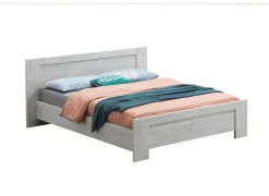 Bed Elvis 180x200cm - decor - witte eik- Tweepersoonsbedden