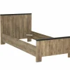 Eenpersoonsbedden|Eenpersoonsbedden|Bed Esra 90x200cm - decor - industrial oak & black concrete