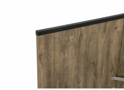 Eenpersoonsbedden|Eenpersoonsbedden|Bed Esra 90x200cm - decor - industrial oak & black concrete