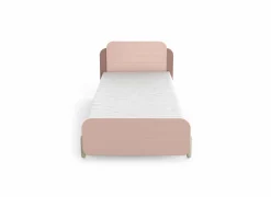 Demeyere Eenpersoonsbedden|Eenpersoonsbedden|Bed Jade 90x200cm - decor - mat roze & mat wit