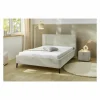 Compleet Bed|Tweepersoonsbedden|Bed Lisa 180x200cm - stof - greige