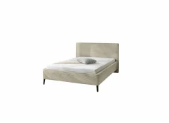 Bed Lisa 140x200cm  - stof - greige- Compleet Bed|Tweepersoonsbedden
