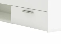 Eenpersoonsbedden|Eenpersoonsbedden|Bed Michigan 90x200cm - decor - wit met opbergruimte