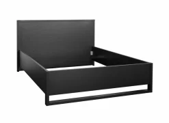 Bed Rosie 180x200cm - melamine - nox zwart- Tweepersoonsbedden