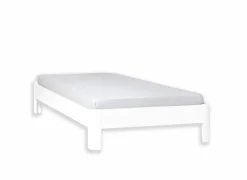 Bed Ventoux 180x200cm - beuk massief - wit- Tweepersoonsbedden