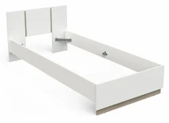 Bed Watson 90x200 - decor - kronberg eik & wit- Eenpersoonsbedden|Eenpersoonsbedden