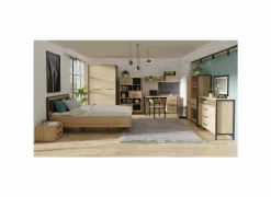 Bed 120x200cm - decor - bartex eik- Eenpersoonsbedden|Eenpersoonsbedden