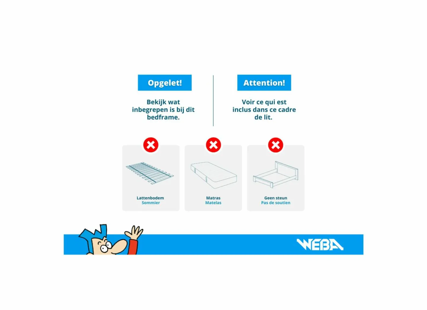 Bed 160x200cm - decor - Franse eik & nox met zijwanden- Tweepersoonsbedden