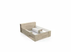 Demeyere Bed 140x200cm - decor - kronberg eik met opbergruimte- Tweepersoonsbedden