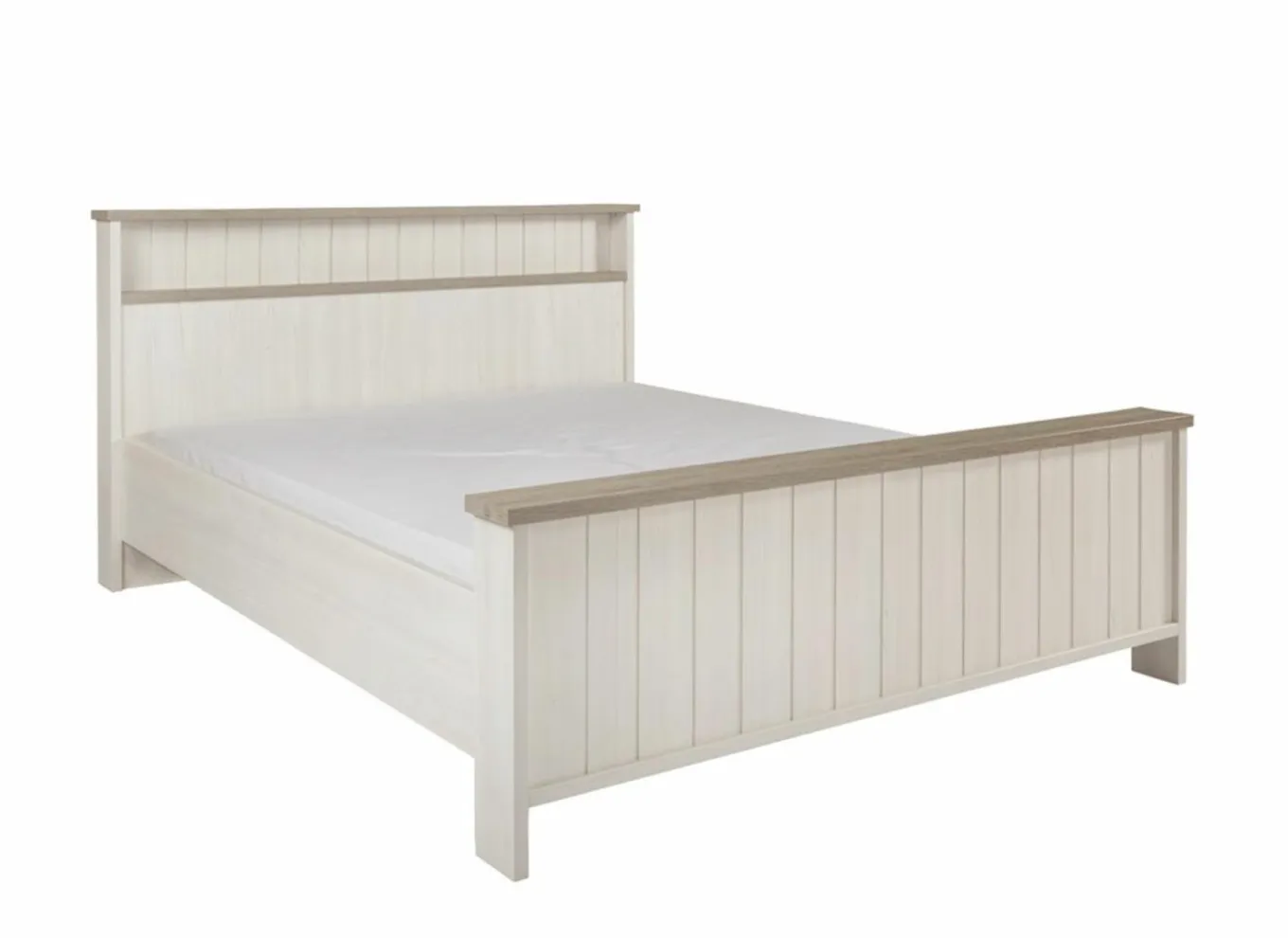 Tweepersoonsbedden|Bed 180x200cm - decor - lariks & cristal oak