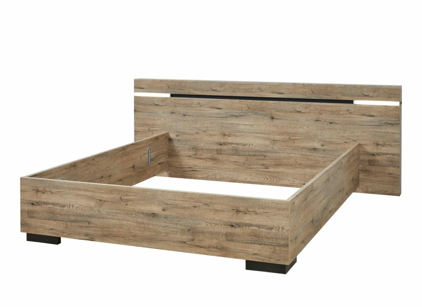 Tweepersoonsbedden|Bed 140x200cm - decor - scarlet eik