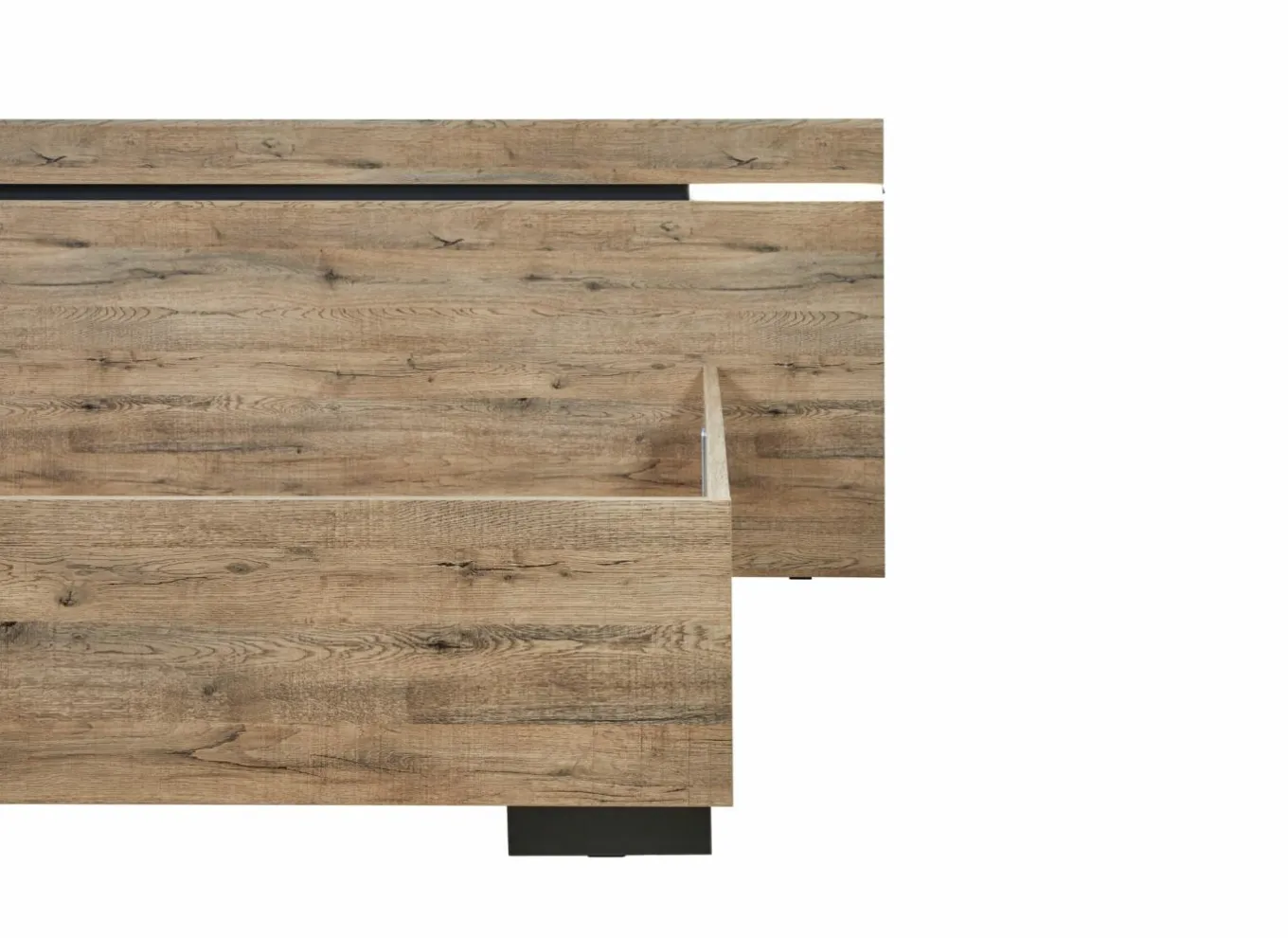 Tweepersoonsbedden|Bed 140x200cm - decor - scarlet eik