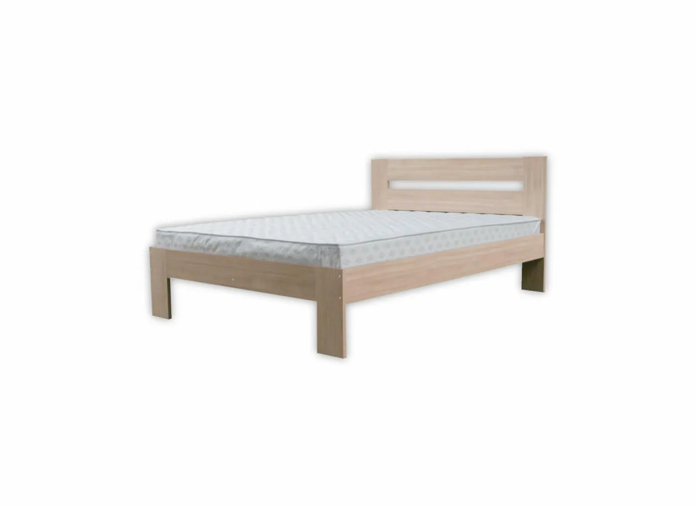 Eenpersoonsbedden|Compleet Bed|Bed 90x200cm - decor - sonoma met matras en bodem