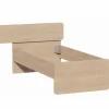 Eenpersoonsbedden|Eenpersoonsbedden|Bed 90x200cm - melamine - brushed sand oak nature