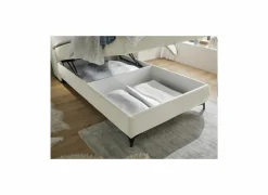 Bedbox Atlantis 120x200cm - stof - ivoor met opbergruimte- Compleet Bed|Boxsprings