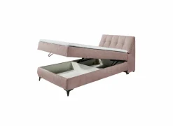 Bedbox Atlantis 120x200cm - stof - flamingo met opbergruimte- Compleet Bed|Boxsprings