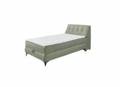 Bedbox Atlantis 120x200cm - stof - olijf met opbergruimte- Compleet Bed|Boxsprings