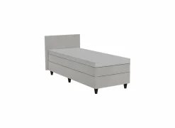 Bedbox BOX53 Â 80x200cm - stof - taupe- Eenpersoonsbedden|Eenpersoonsbedden