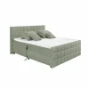 Bedbox Gabun 180x200cm - stof - olijf elektrisch- Boxsprings