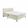 Compleet Bed|Boxsprings|Bedbox Miralindo 180x200cm - stof - nordic linen elektrisch
