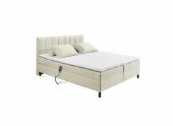 Compleet Bed|Boxsprings|Bedbox Miralindo 180x200cm - stof - nordic linen elektrisch