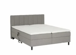Compleet Bed|Boxsprings|Bedbox Miralindo 180x200cm - stof - nordic ash elektrisch