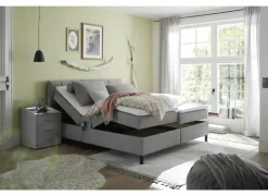 Compleet Bed|Boxsprings|Bedbox Miralindo 180x200cm - stof - nordic ash elektrisch