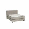 Compleet Bed|Tweepersoonsbedden|Bedbox Nagol A 140x200cm - stof - zilver met opbergruimte