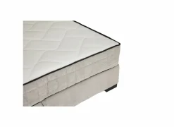Compleet Bed|Tweepersoonsbedden|Bedbox Nagol A 140x200cm - stof - zilver met opbergruimte