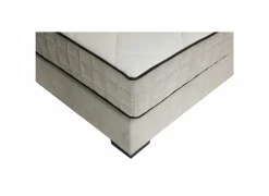 Compleet Bed|Tweepersoonsbedden|Bedbox Nagol A 140x200cm - stof - zilver met opbergruimte