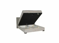 Bedbox Nagol A 180x200cm - stof - zilver met opbergruimte- Tweepersoonsbedden|Boxsprings