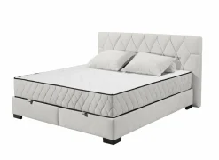 Boxsprings|Bedbox Nagol B  180x200cm - stof - zand met opbergruimte