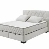 Compleet Bed|Tweepersoonsbedden|Bedbox Nagol B 160x200cm - stof - zand met opbergruimte